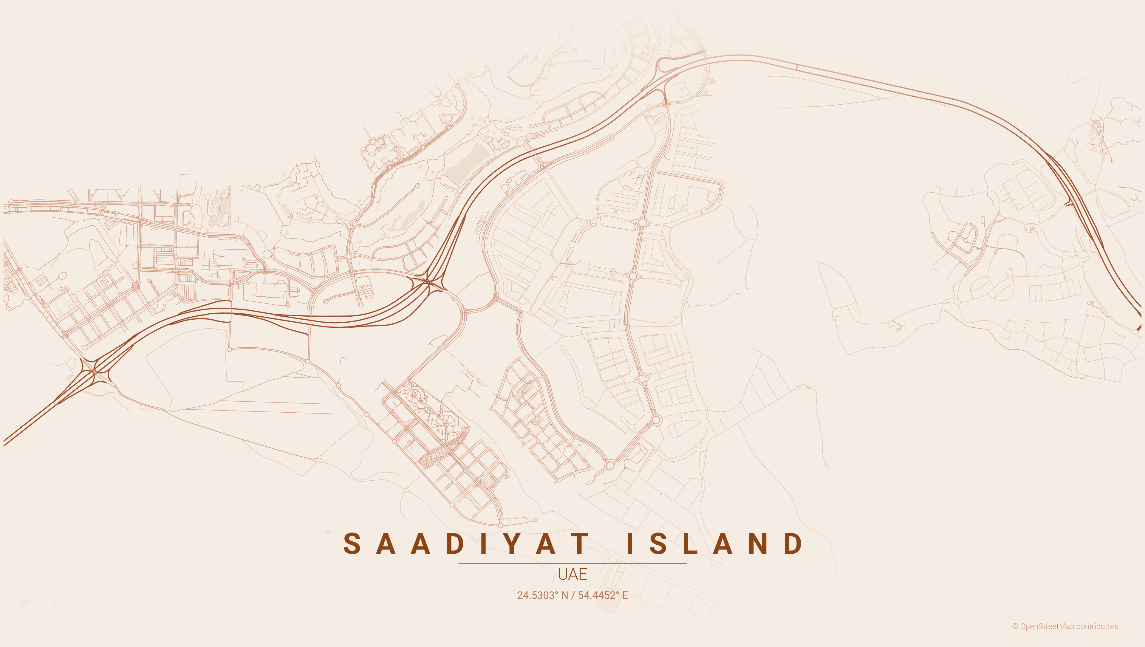 Map of Saadiyat Island